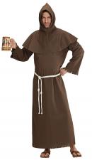 Mönch Kostüm mit Kutte:braun 