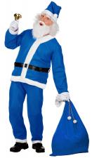 Kostüm Samichlaus mit Jacke, Hose, Gürtel, Mütze, Bart:blau