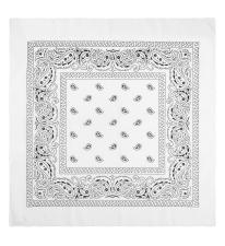 Bandana Halstuch Cowboy:55 x 55 cm, weiss 