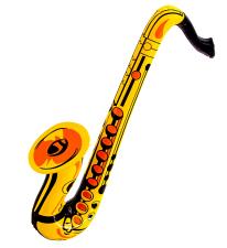 Inflatable saxophone:55 cm, or/gold 