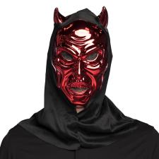 Face mask devil with hood 