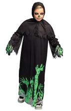 Glowing Reaper Kids' Costume:black 