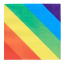 Accessoires:Rainbow Napkins:20 Item, 33 x 33 cm 