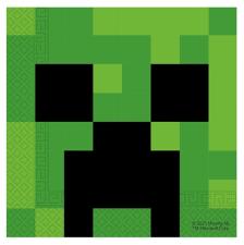 Accessoires:Minecraft Napkins:FSC certified:20 Item, 33 x 33 cm, green 