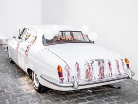 Auto-Dekorationsset - Just Married:mehrfarbig 