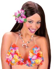 Accessoires:Blumen-Bikini Oberteil:bunt 