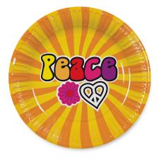 Hippie Party Plates:23 cm, multicolored 