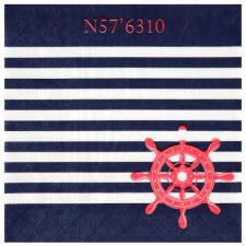 Accessoires:Seefahrer Servietten:20 Stück, 33 x 33 cm, mehrfarbig 