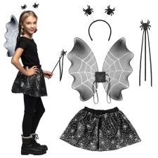 Spinnenkostüm-Set Kind mit Diadem, Flügel & Tutu – Halloween & Fasnacht:schwarz 