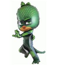 Accessoires:PJ Masks Gekko Foil Balloon:128 cm, green 