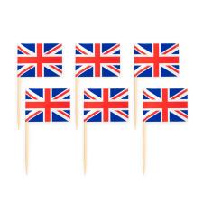 England Union Jack party picks:50, multicolored 