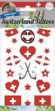 Schweiz Tattoos:10 Stück, 20 x 30 cm, mehrfarbig