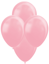 Ballons en latex Pearl:10 pièce, 30 cm, rose 