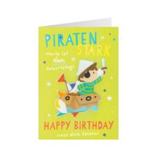 Accessoires:Geburtstagskarte Happy Birthday: Piratenstark:mehrfarbig 