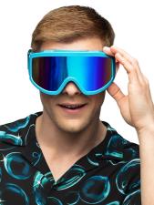 Accessoires:Lunettes de ski Party bleu fluo:bleu 
