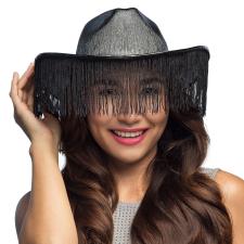 Cowboy Hut Fabulous mit Fransen:schwarz 