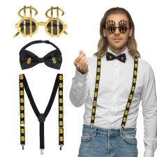 Set d'accessoires Dollar:noir/or 