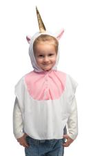 Poncho Licorne:blanc/violet 