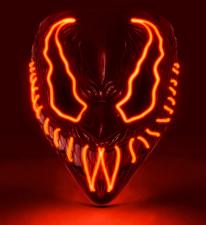 LED Monster Mask, red:red 