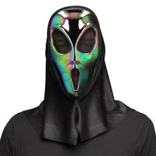 Face mask Cosmic alien with hood:green 