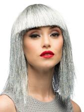 Perücke Crazy silber:silber 
