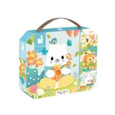 Tierpuzzle-Set im Koffer:20 x 20 cm 