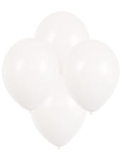 Accessoires:Balloons:10 Item, 30 cm, white 