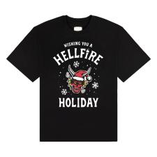 Stranger Things T-Shirt Wishing You A Hellfire Holiday (L) 