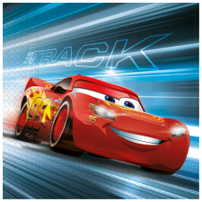 Disney Cars Servietten: Kindergeburtstag Tischdeko:20 Stück, 33 x 33 cm, blau/rot 