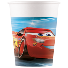Disney Cars party cups: Table decoration for kids’ birthday party:8 Item, 200 ml, multicolored 