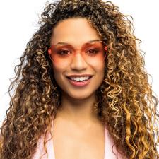 Lunettes party Festival hearts:rouge 