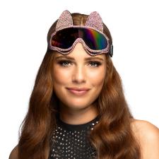 Lunettes de ski party Glam cat:rose 
