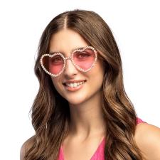 Lunettes party Diamond heart:rose 
