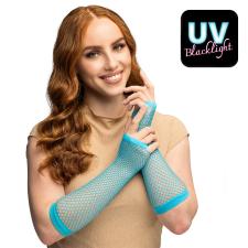 Gloves Mesh long neon:blue 