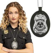 Halskette Abzeichen Super police:silber 
