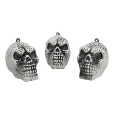Schädel Set naturell:3 Stück, 7,5 x 8 cm, silber 