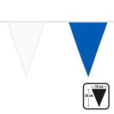 Guirlande de fanions en tissu : décoration intérieure et extérieure:6 m / Wimpel 26 x 18 cm, blanc/blue 