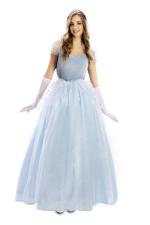 Prinzessin Kleid Damen:blau