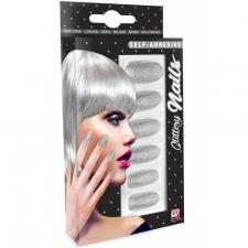 Ongles scintillants:argent