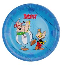 Asterix & Obelix Partyteller für Kindergeburtstag – Tischdeko Kinderparty:8 Stück, 23 cm, blau