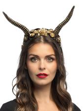 Diadem Demona luxe:gold/schwarz 