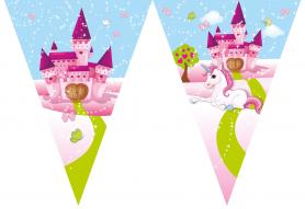 Accessoires:Unicorn Pennant chain: printet both side:2,3 m / 30 cm x 20 cm, multicolored 