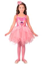 Flamingo Kleid mit Tutu und Haarreif 