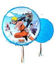 Piñata à tirer Naruto: Jeu festif pour un anniversaire d’enfants:40 x 40 x 9 cm, bleu 