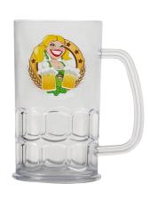 Oktoberfest Bierhumpen: Party & Biergarten Stimmung:5 dl, transparent 