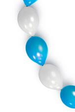 Oktoberfest Ballonkette Girlande:3 m, blau/weiss 