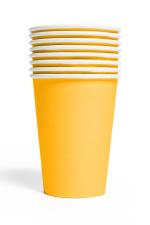 Accessoires:Party Trinkbecher, Karton:8 Stück, 2.1 dl, gelb 
