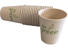 Accessoires:Pappbecher Be green Partybecher, kompostierbar:20 Stück, 2 dl, natur 