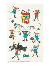 Accessoires:Pippi Langstrumpf Tattoos für kreative Kinderpartys & kleine Abenteurer:1 Bogen, bunt 