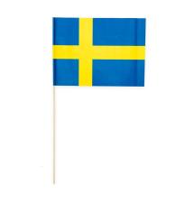 Accessoires:Sweden paper flags:10 Item, 20 x 30 cm, multicolored 